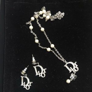 Authentic Dior Necklace and earring set.